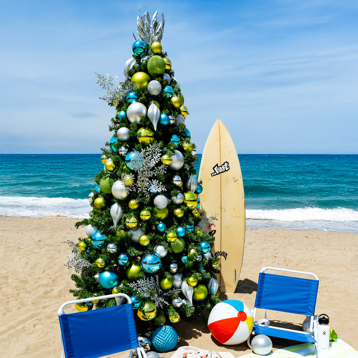 Coastal Christmas Pre-Decorated Trees