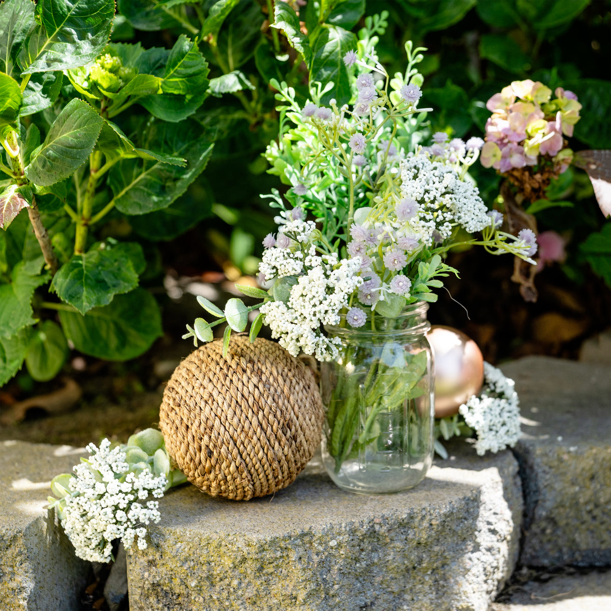 Burlap Round Ornaments