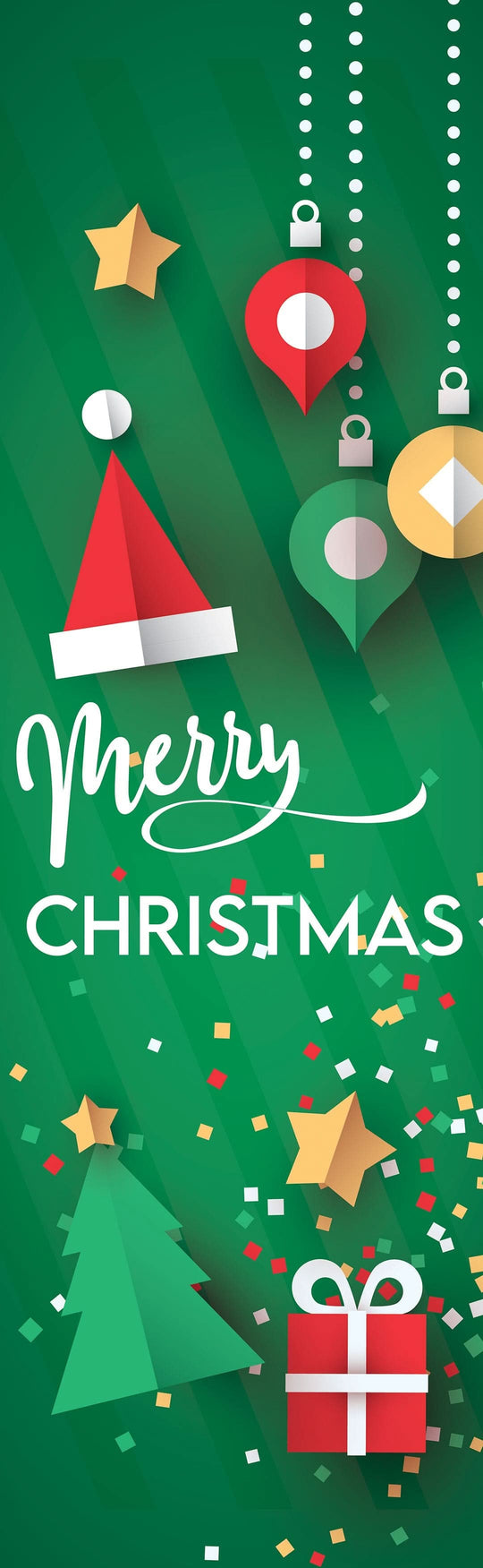 Evergreen Christmas Single Vinyl Banner