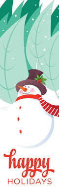 Evergreen Snowman Single Vinyl Banner Dekra-Lite