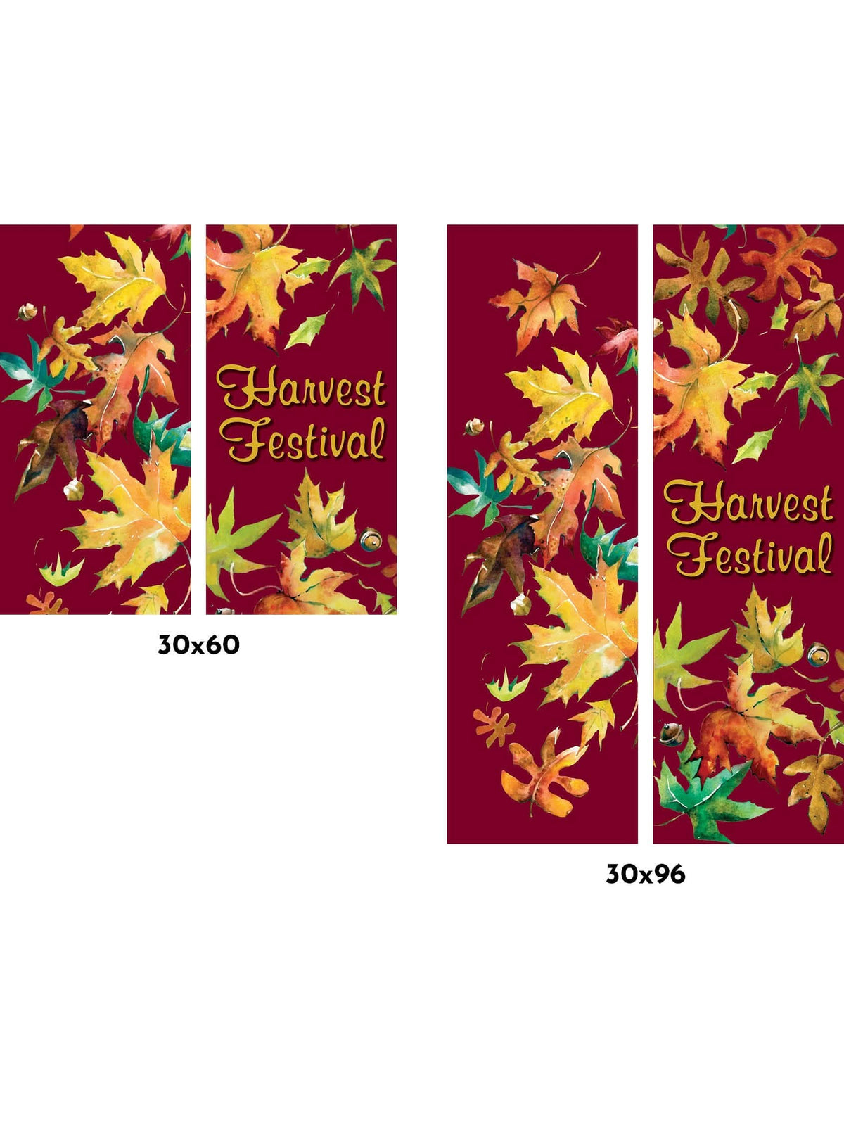 Fall Harvest Double Vinyl Banner Set