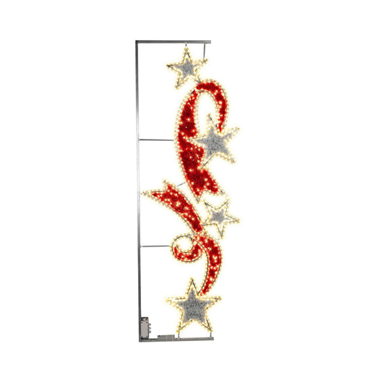 Falling Ribbon Stars LED Pole Mounts