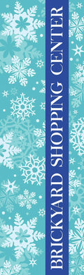 Falling Snowflakes Single Vinyl Banner Dekra-Lite