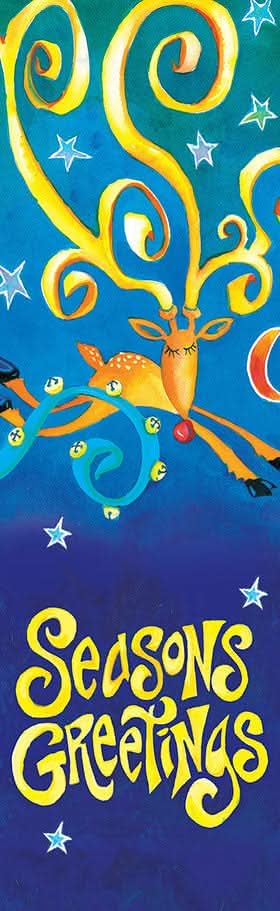 Fantasy Rudolph Single Vinyl Banner