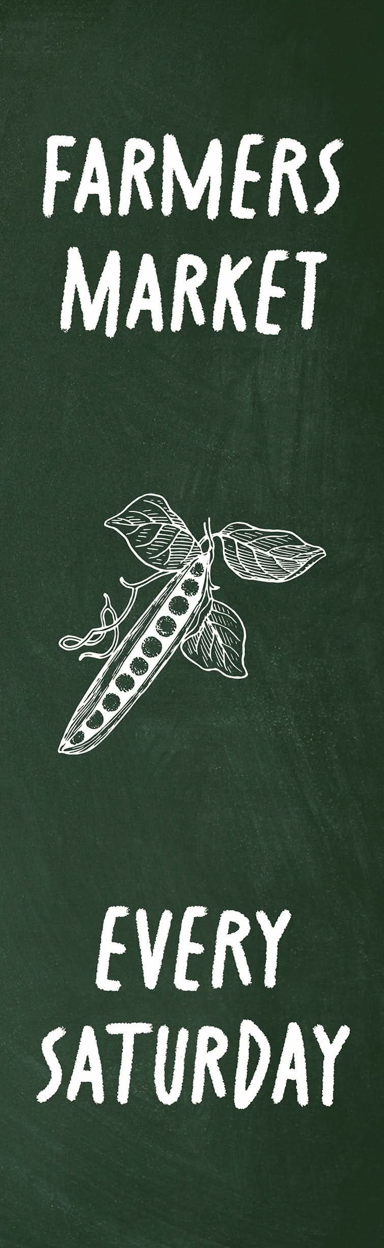 Farmers Market - Peas Single Vinyl Banner