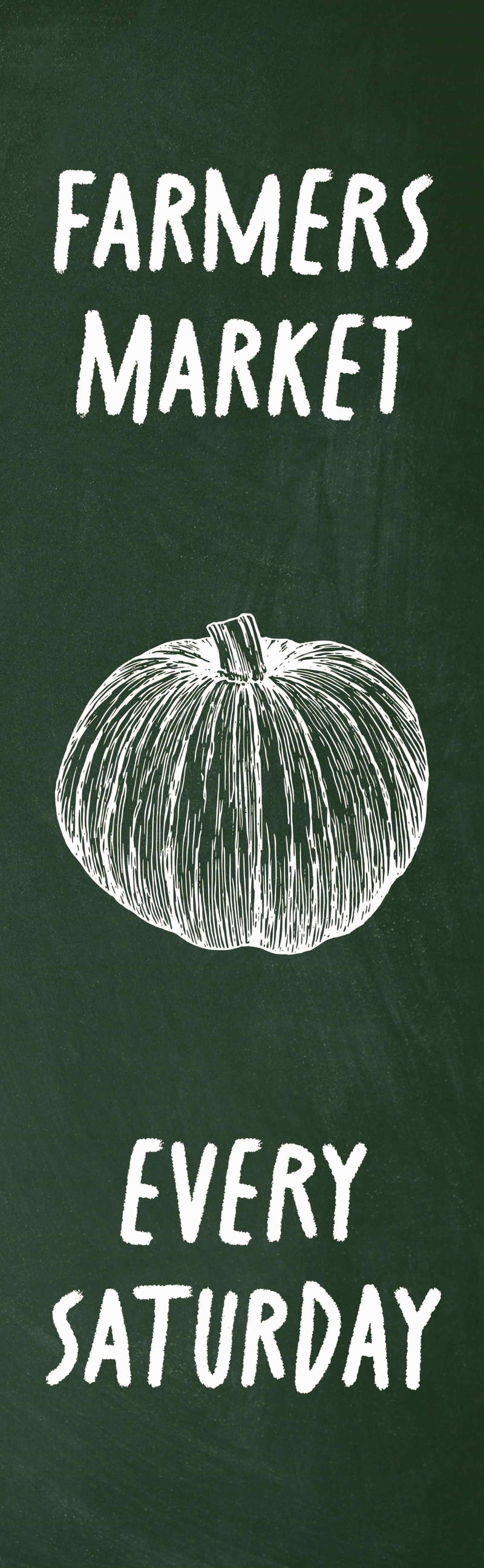 Farmers Market - Pumpkin Single Vinyl Banner