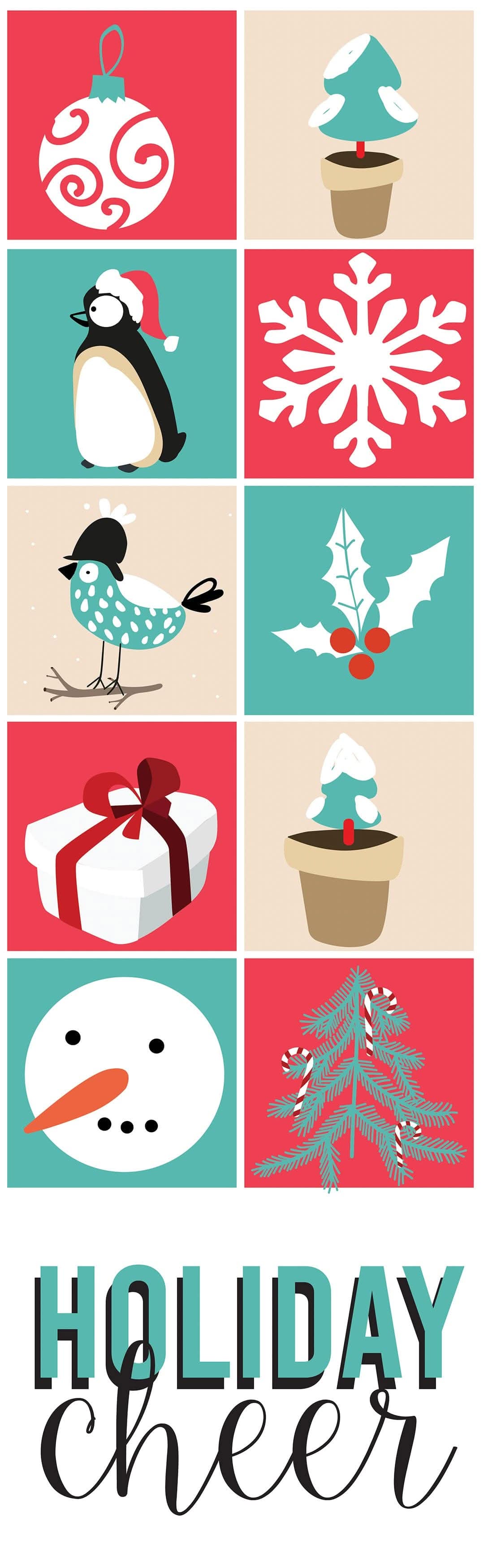 Festive Cheer Single Vinyl Banner