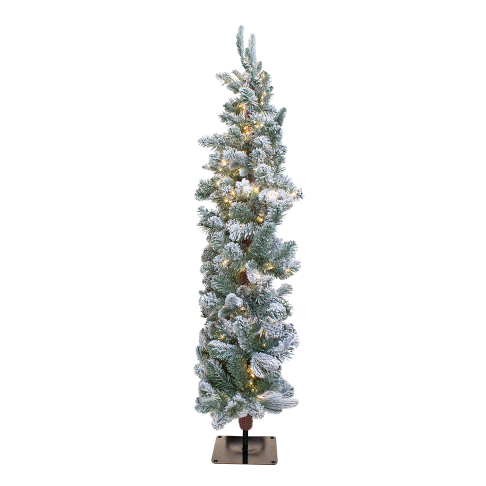 Dekra-Lite Flocked Flat Tree Folded