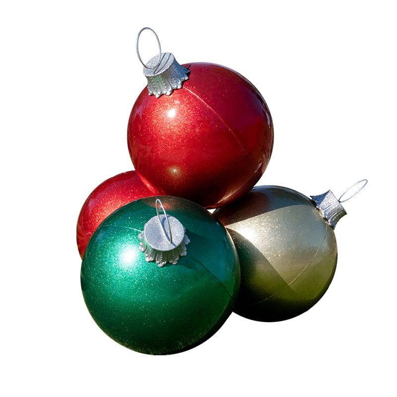 Giant Fiberglass Ornament Stacks – Dekra-Lite