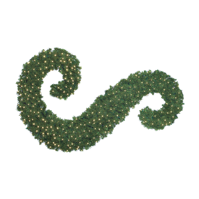 Dekra-Lite 6' Giant Left Topiary Scroll