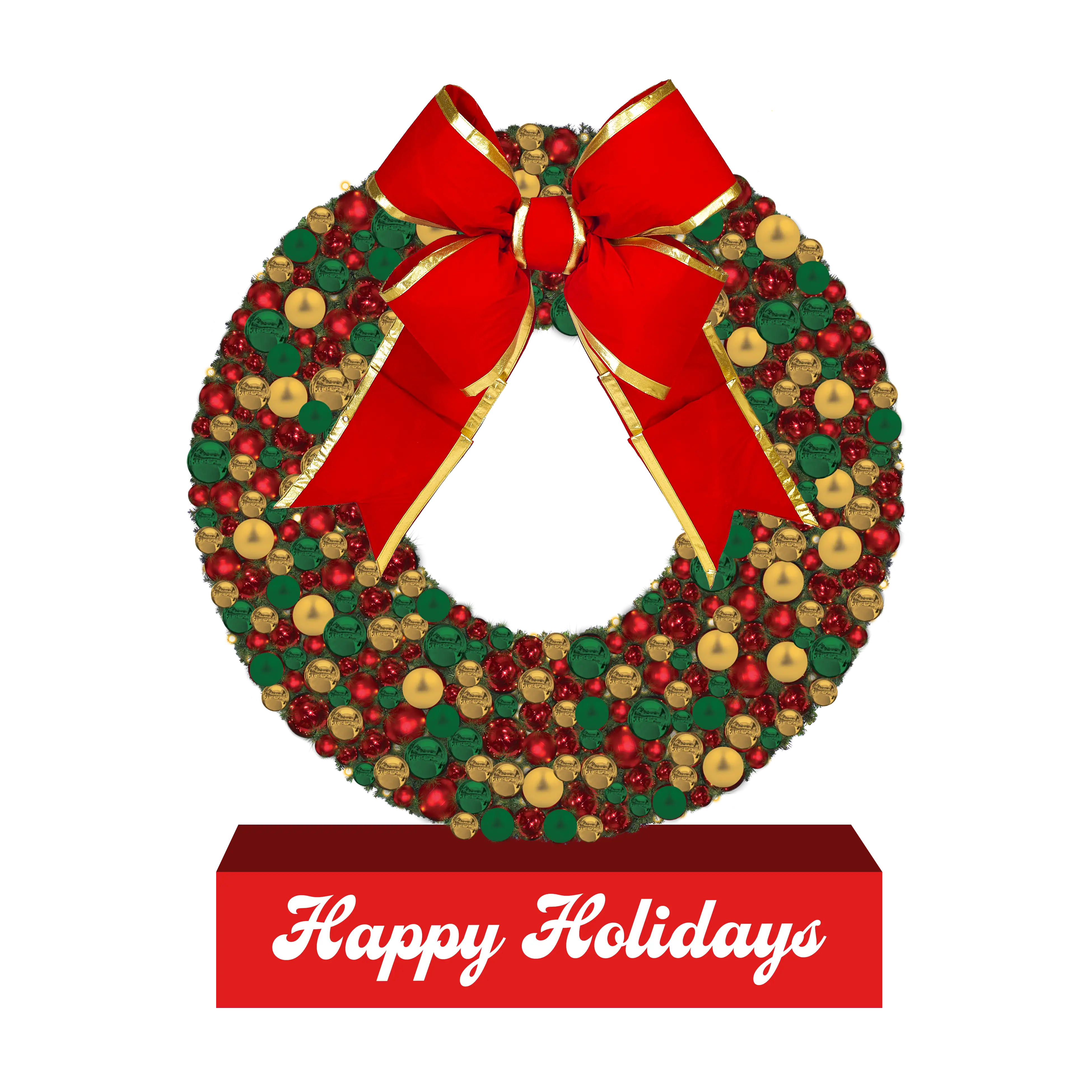 Giant Wreath Selfie Station – Dekra-Lite