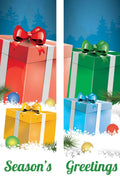 Gifts in Snow Double Vinyl Banner Set Dekra-Lite