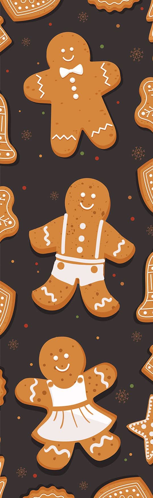 Gingerbread Friends Single Vinyl Banner