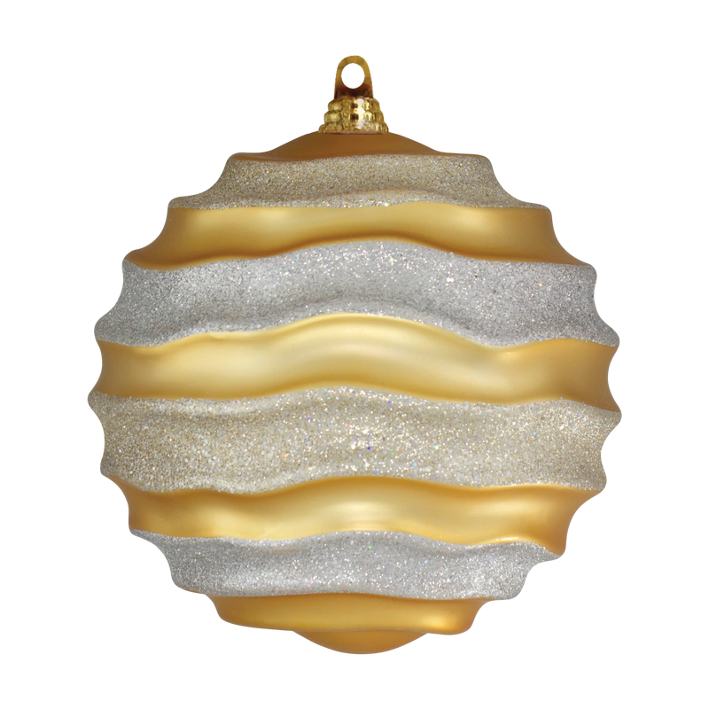 Glitter Wave Ornaments