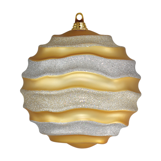 Glitter Wave Ornaments