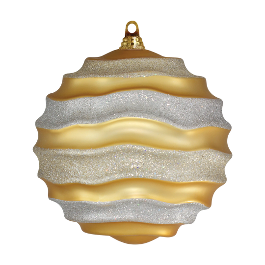 Glitter Wave Ornaments