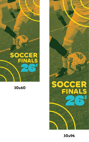 Global Soccer Finals Single Vinyl Banner