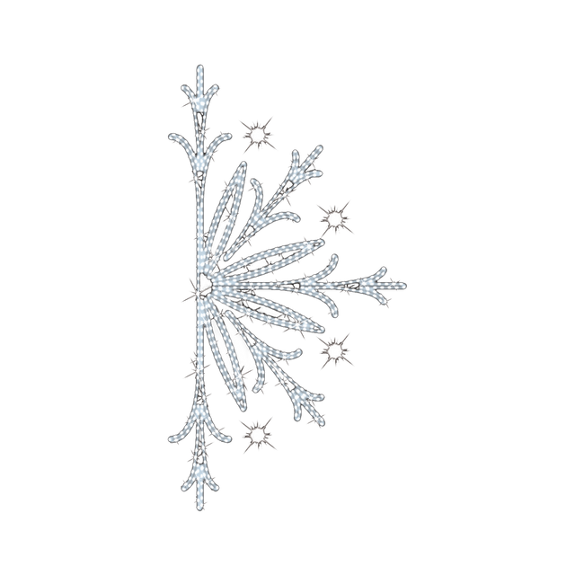 Dekra-Lite 5.5' Half Snowflake LED Pole Mount