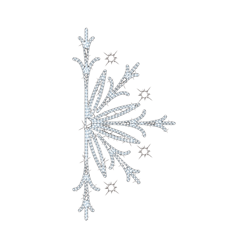 Half Snowflake LED Pole Mounts