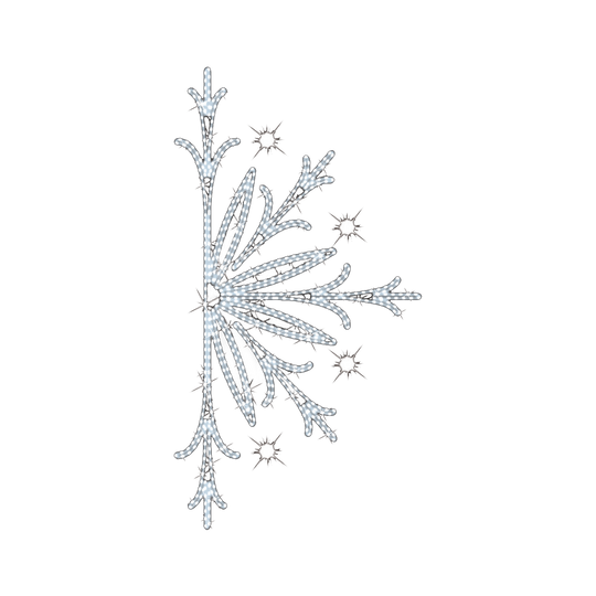 Half Snowflake LED Pole Mounts