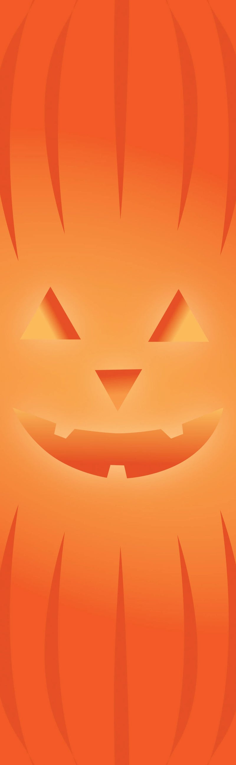 Halloween Pumpkin Single Vinyl Banner