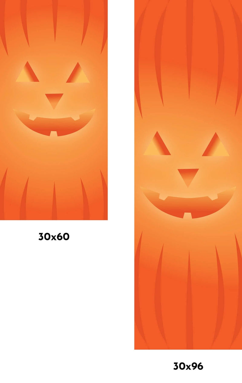 Halloween Pumpkin Single Vinyl Banner