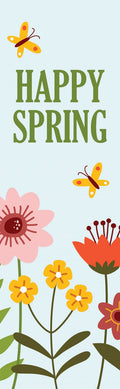 Happy Spring Garden Single Vinyl Banner Dekra-Lite