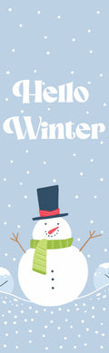 Hello Winter Single Vinyl Banner Dekra-Lite