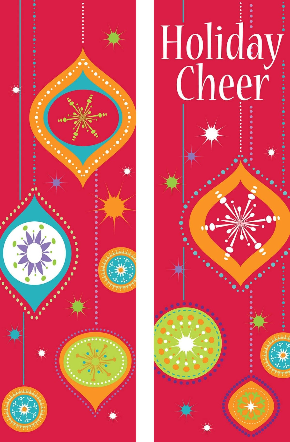 Holiday Cheer Double Vinyl Banner Set