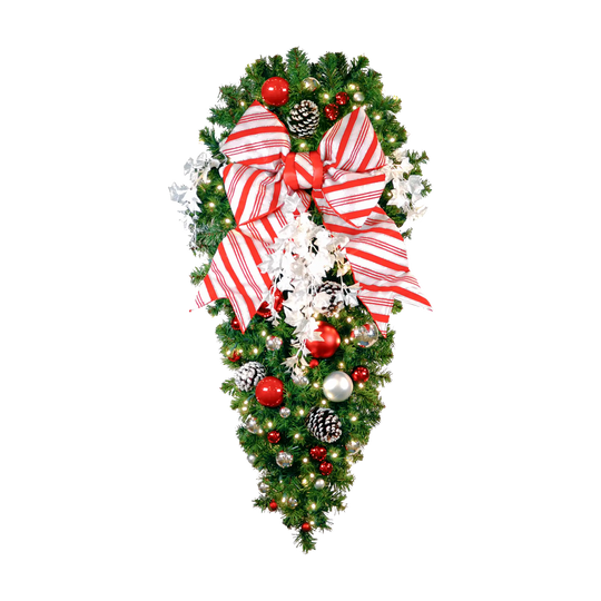 Candy Cane Pre-Decorated Sprays