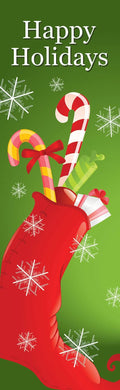 Holiday Stocking Single Vinyl Banner Dekra-Lite