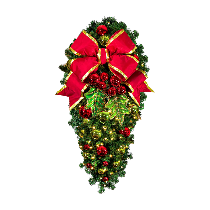 Holly Leaf Holiday Pre-Decorated Sprays