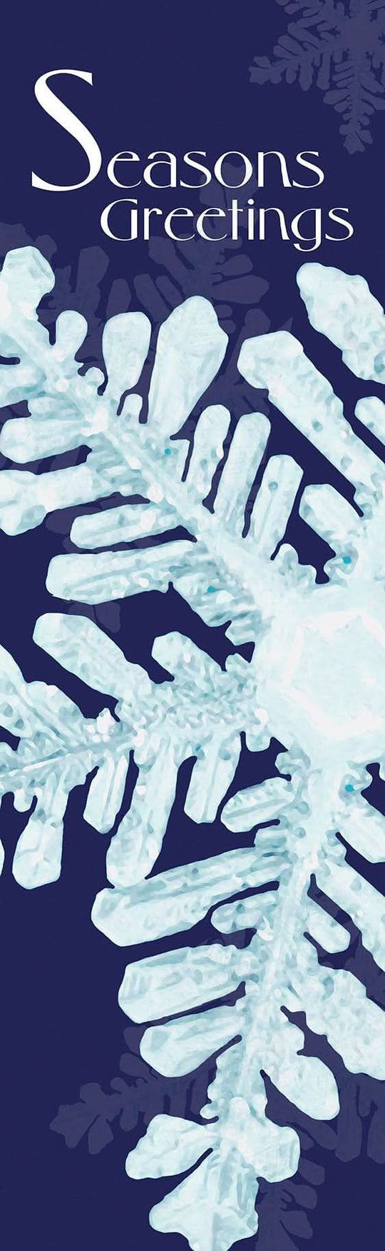 Icy Winter Blue Single Vinyl Banner