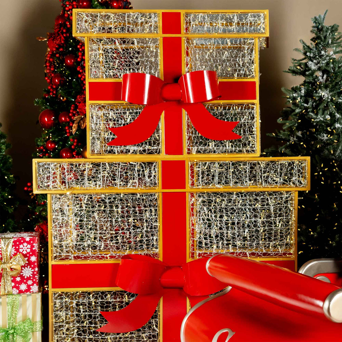 Led Present Stack Illuminated Gift Box Stack – Dekra-Lite