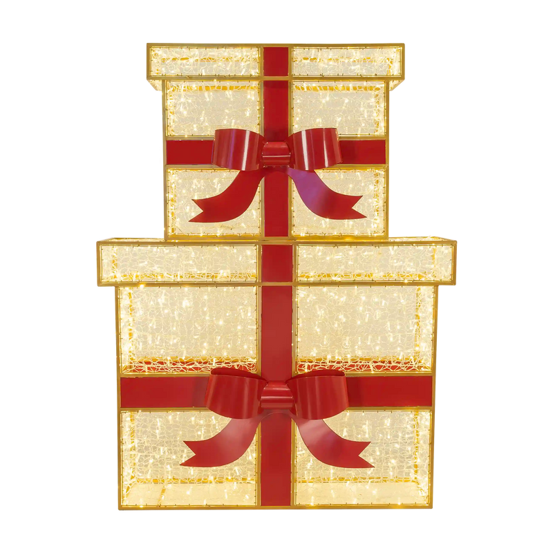 Illuminated Gift Box Stack