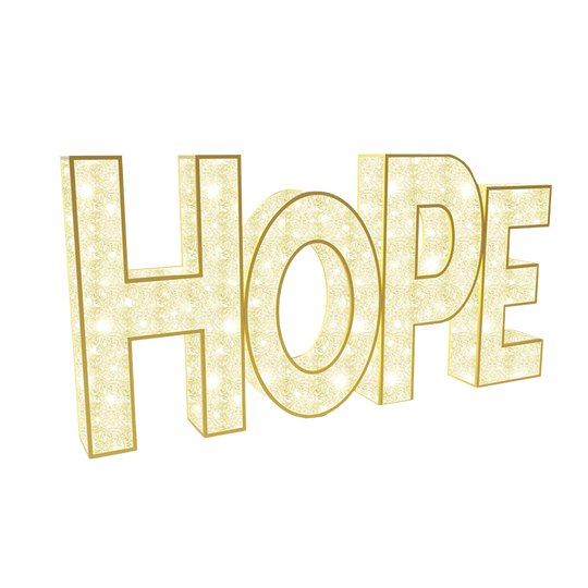 Illuminated Moa Letters - HOPE