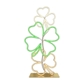Neon ropelight shaped like a four-leaf clover