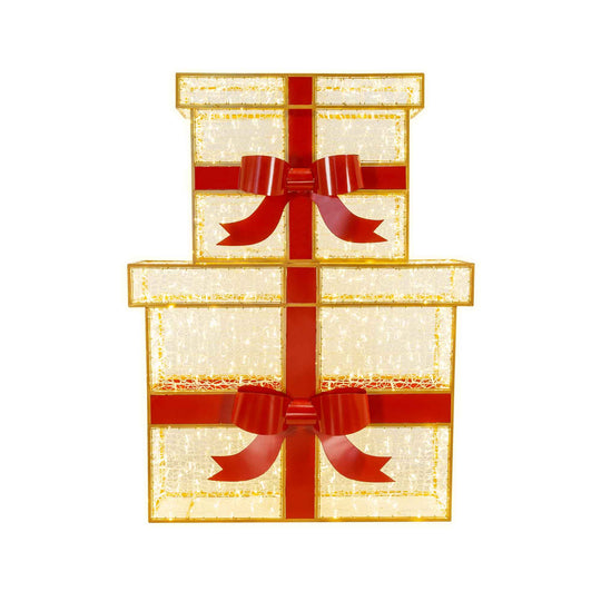 Illuminated Gift Box Stack