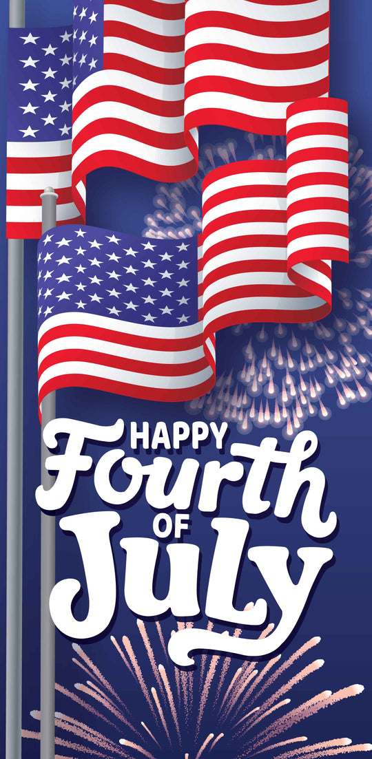 Independence Day Single Vinyl Banner