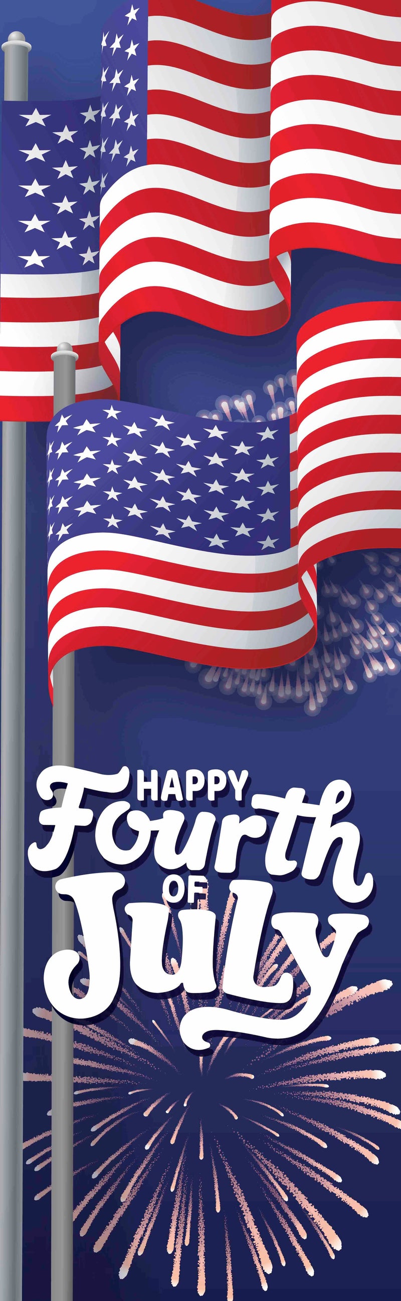 Independence Day Single Vinyl Banner