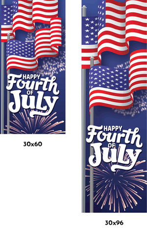 Independence Day Single Vinyl Banner