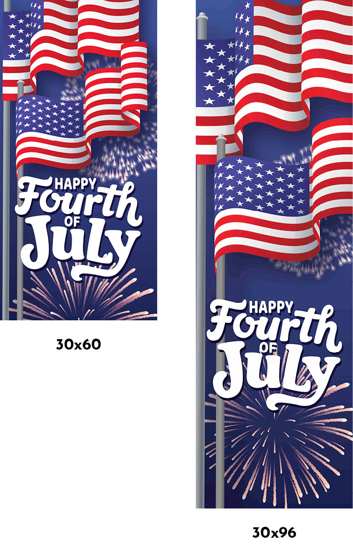 Independence Day Single Vinyl Banner