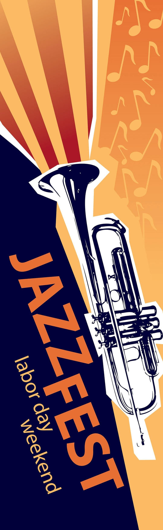 Jazz Fest Single Vinyl Banner