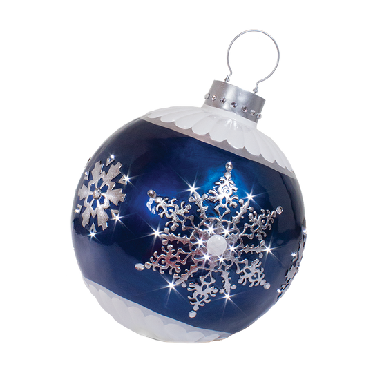 LED Lit Snowflake Ornaments