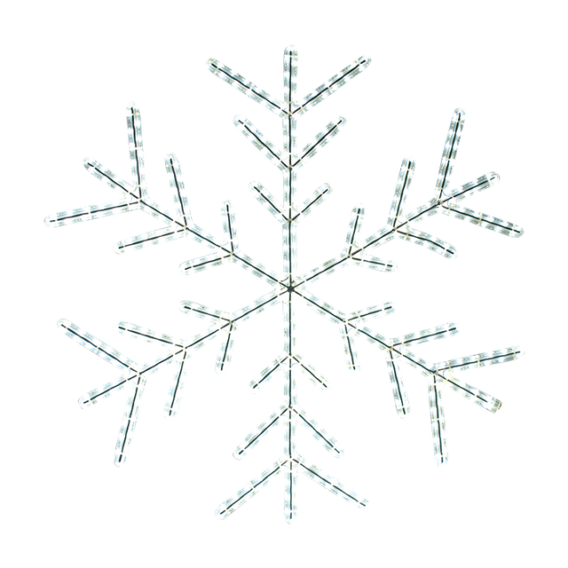 Decorative LED snowflake light fixture