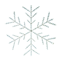 Decorative LED snowflake light fixture