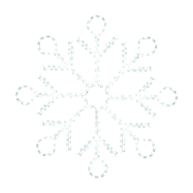 LED Ropelight Ornate Snowflake