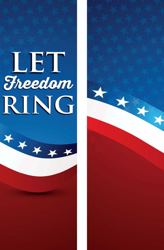 Let Freedom Ring - U.S. Flag Double Vinyl Banner