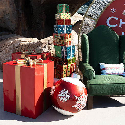 Dekra-Lite 72" Lit Fiberglass Gift Box Stack