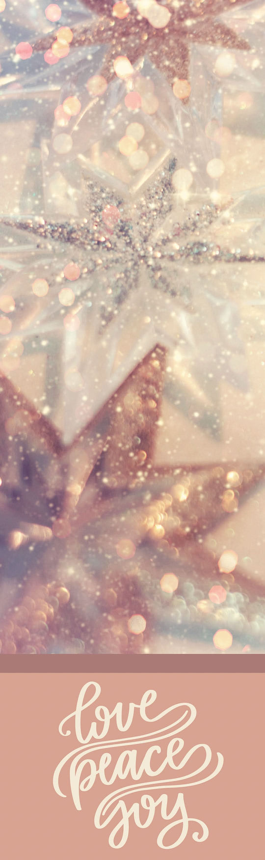 Love Peace Joy Ornament Single Vinyl Banner